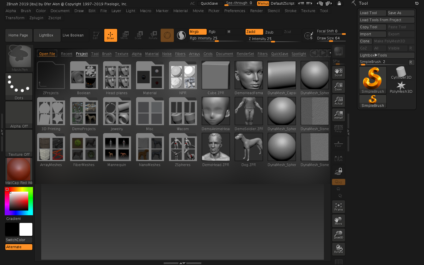 ZBrush 破解版 - 专业数字雕刻、绘画软件、3D设计软件